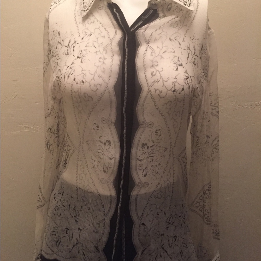 Vertigo Silk blouse M (fits a 2-4)